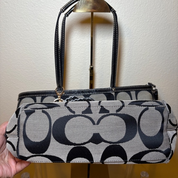 Coach canvas Tote bag black/gray - Picture 3 of 5